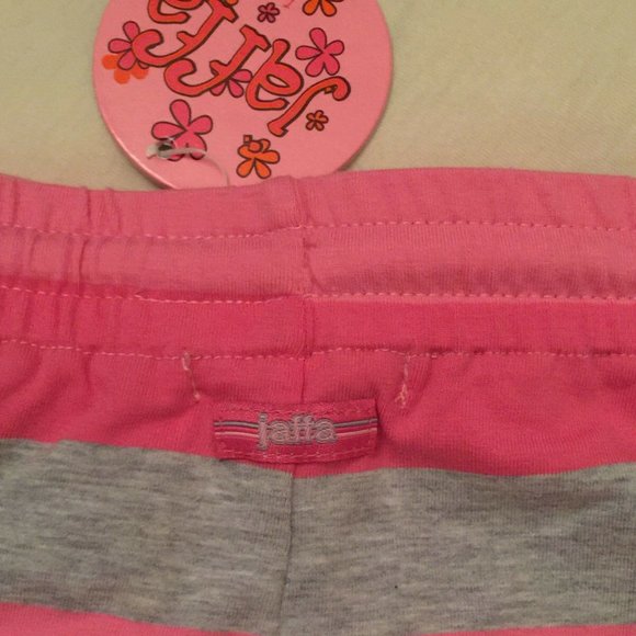 Pink and Grey Striped Short Short - Picture 3 of 3